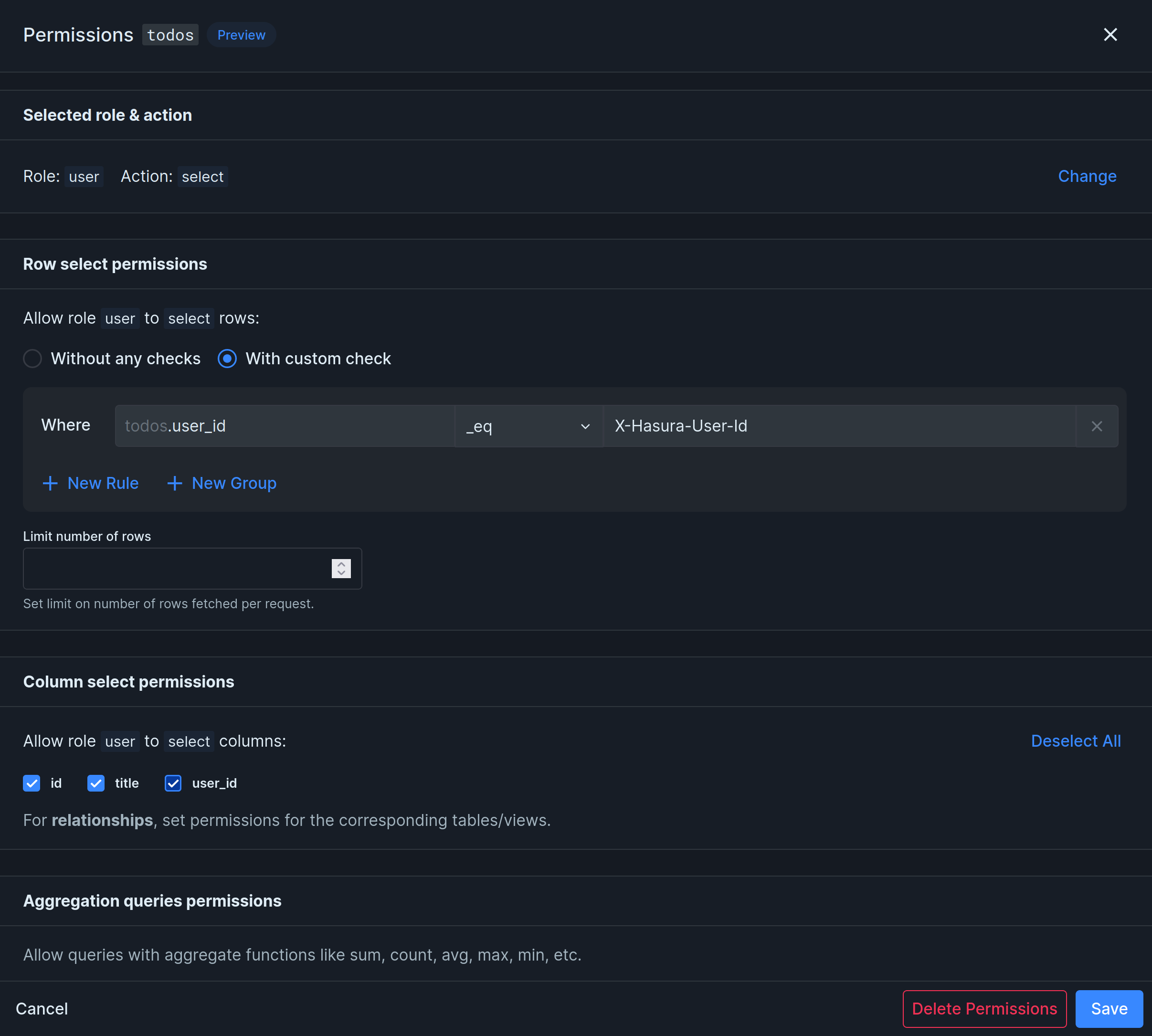 Permission Variables
